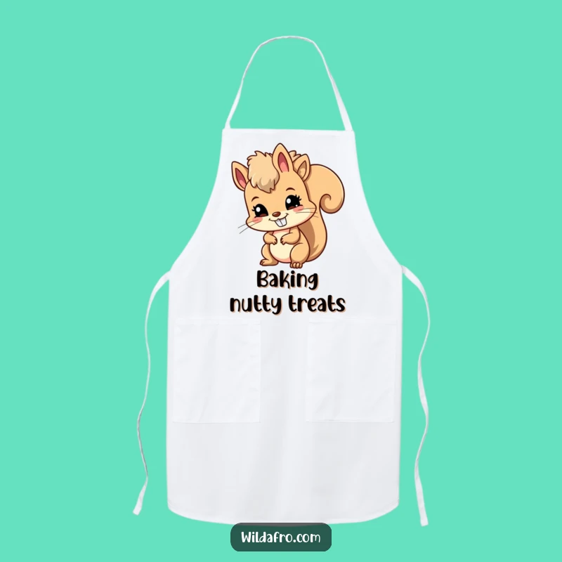 Funny Squirrel Afro Apron: Cook Up Laughs with this Hilarious Kitchen Buddy