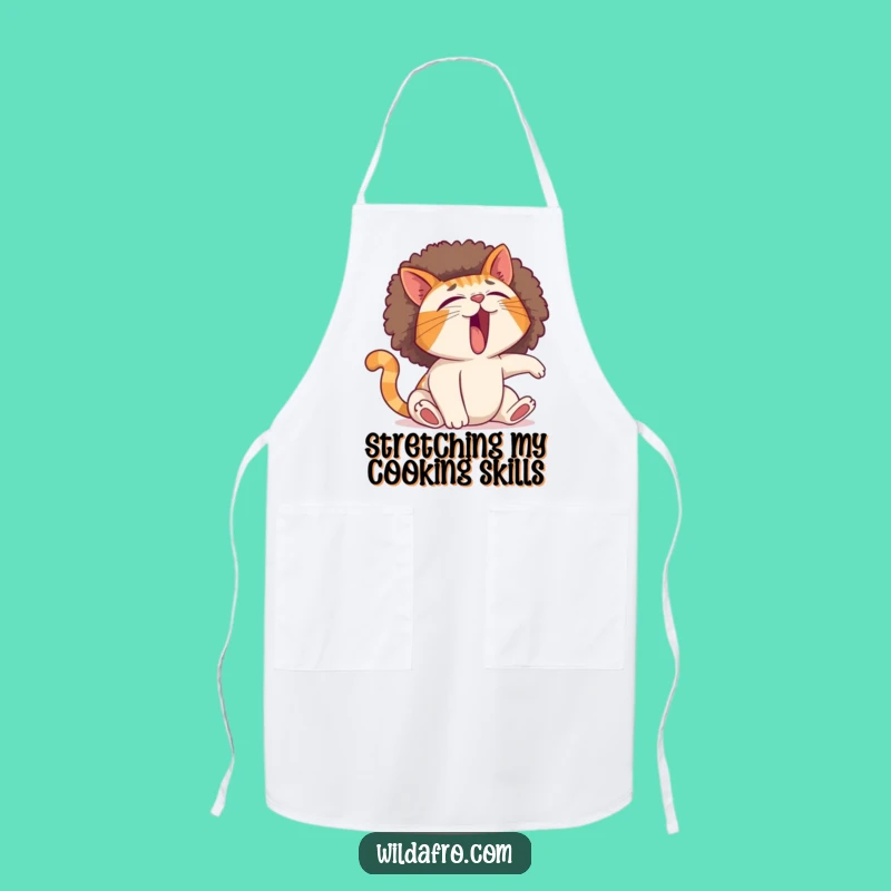 Funny Cat Afro Apron: Cook Up Laughs with This Hilarious Kitchen Accessory