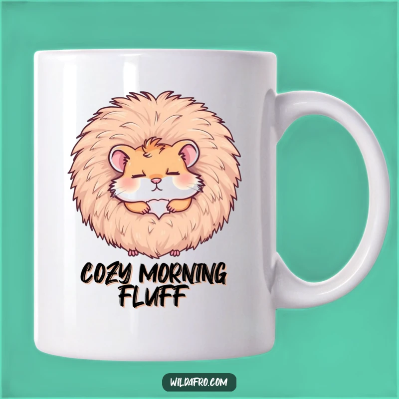 Funny Hamster Afro Nap Mug: Quirky and Hilarious Gift for Pet Lovers!