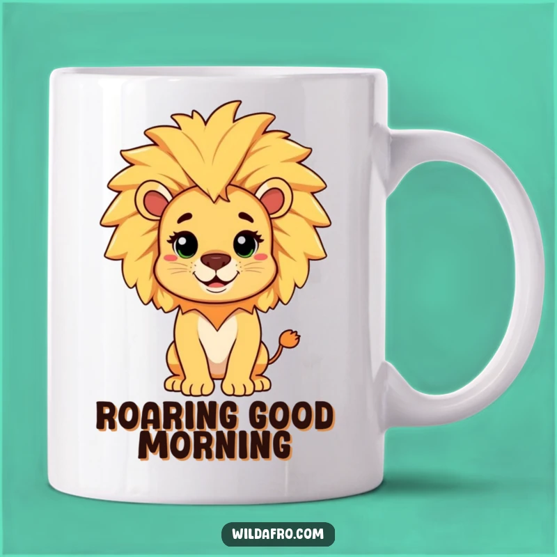 Funny Lion Afro Mane Mug: Hilarious Gift for Playful Personalities