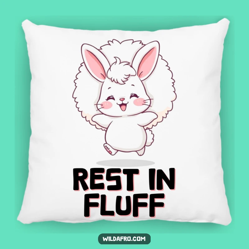 Funny Bunny Afro Pillow: Cozy Up with Cuddly Charm!