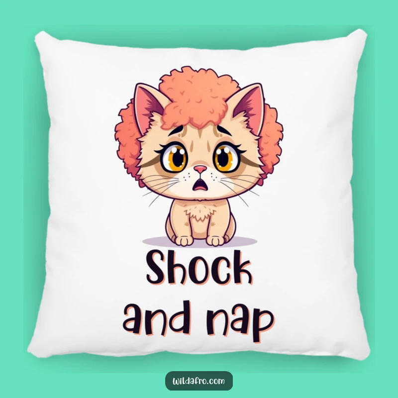 Funny Cat Afro Pillow - Cozy Comfort with Shocking Surprise Gift