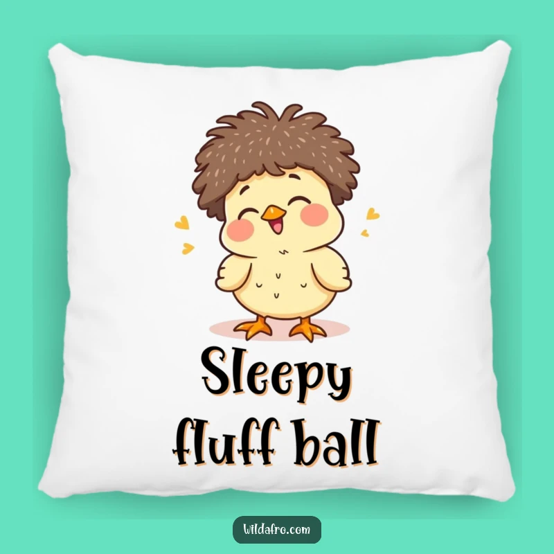 Funny Chick Afro Pillow - Cozy Baby Bird Comfort with Cute Design