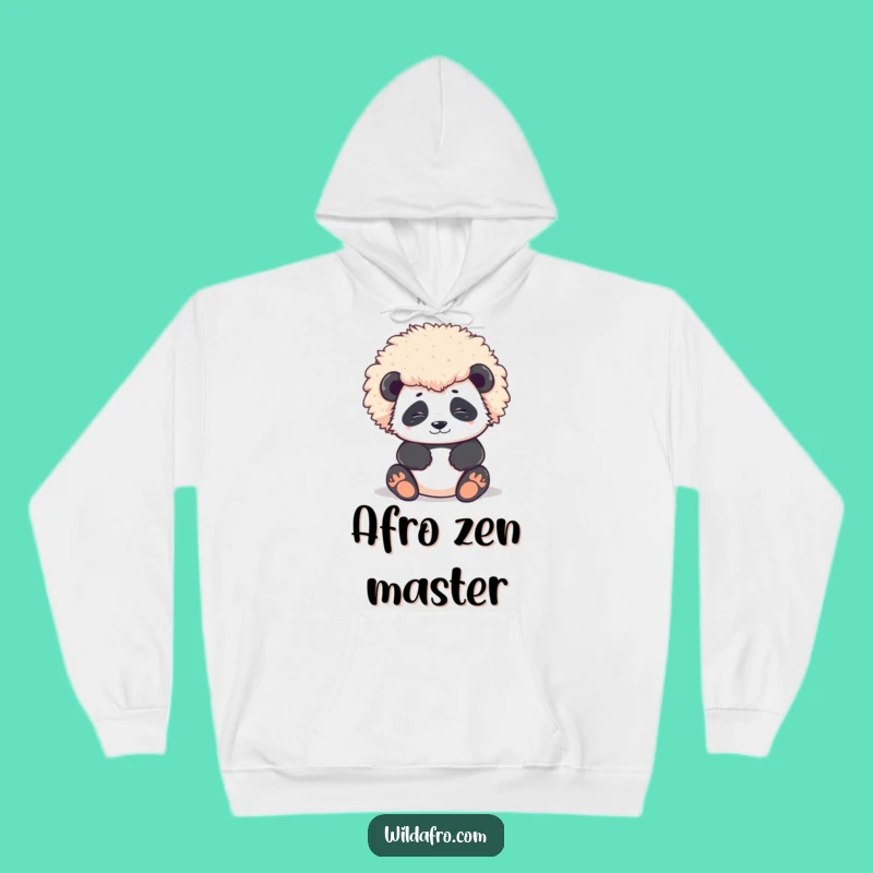 Cozy Funny Panda Afro Hoodie: Contented Character Warmth with Magnificent Style