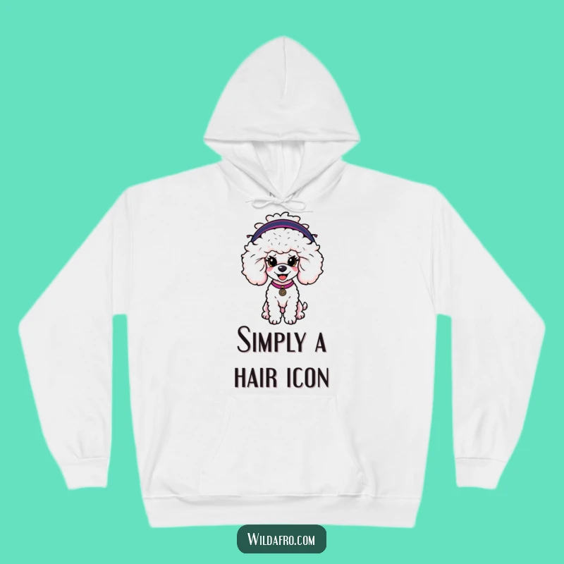 Cozy Funny Poodle Afro Wig Hoodie: Warmth Meets Whimsical, Hilarious Style