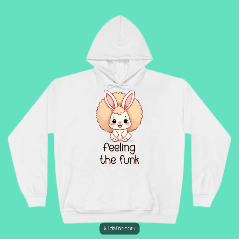 Funny Afro Bunny Hoodie: Cozy Humorous Gift for Fun-Loving Folks