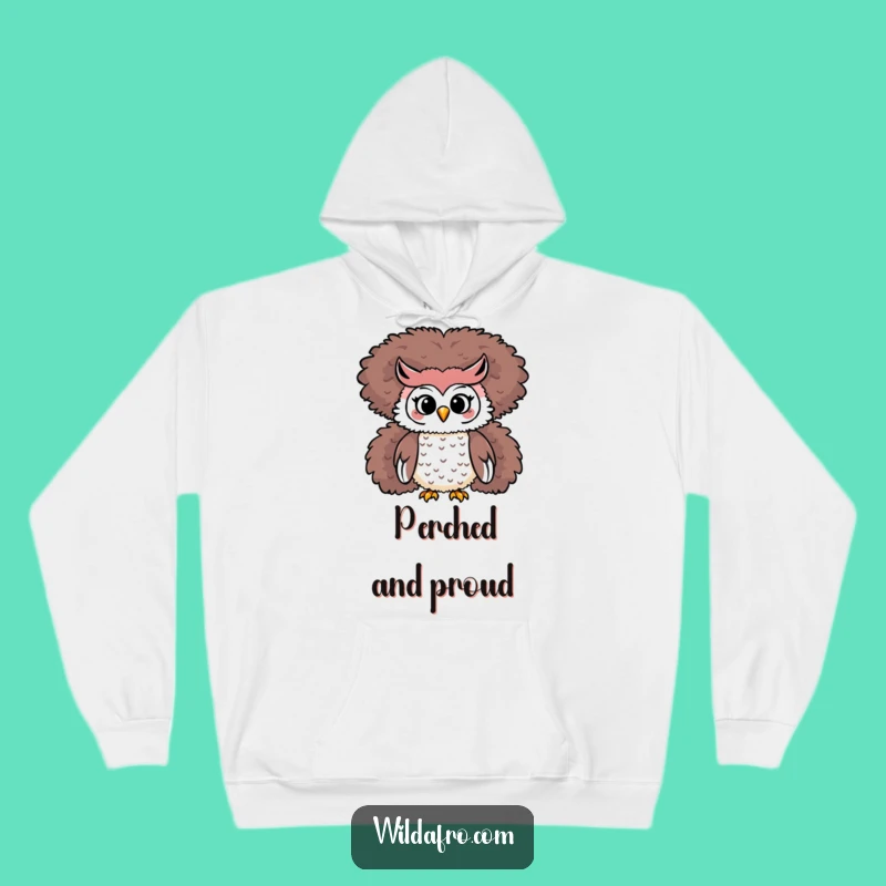 Funny Owl Afro Hoodie: Playful Character On Top Gift