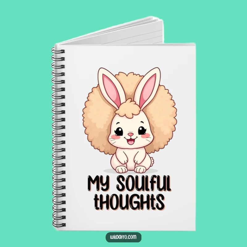 Funny Afro Bunny Notebook: Humorous Gift for Stylish Journaling