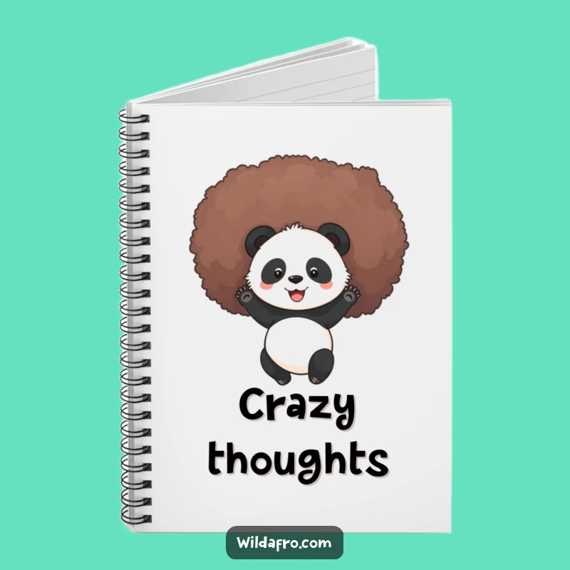 Funny Panda Afro Roll Notebook: Jot Down Ideas with Joyful, Hilarious Style!