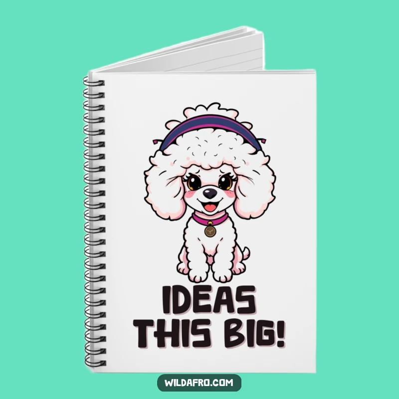 Funny Poodle Afro Wig Notebook: Jot Down Ideas with This Hilarious Canine Companion