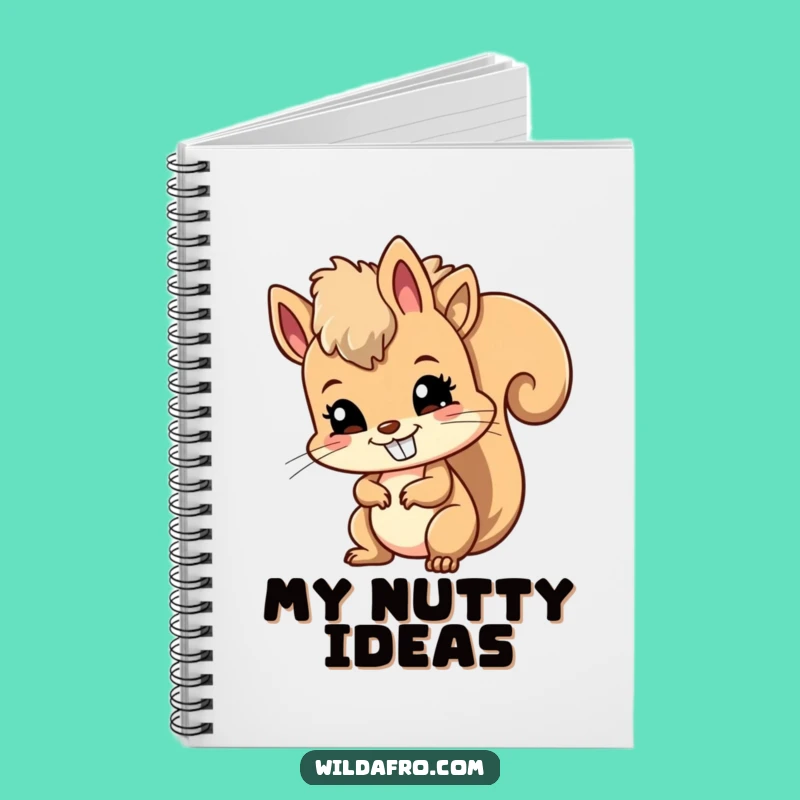 Funny Squirrel Afro Notebook: Jot Down Ideas with this Hilarious Companion