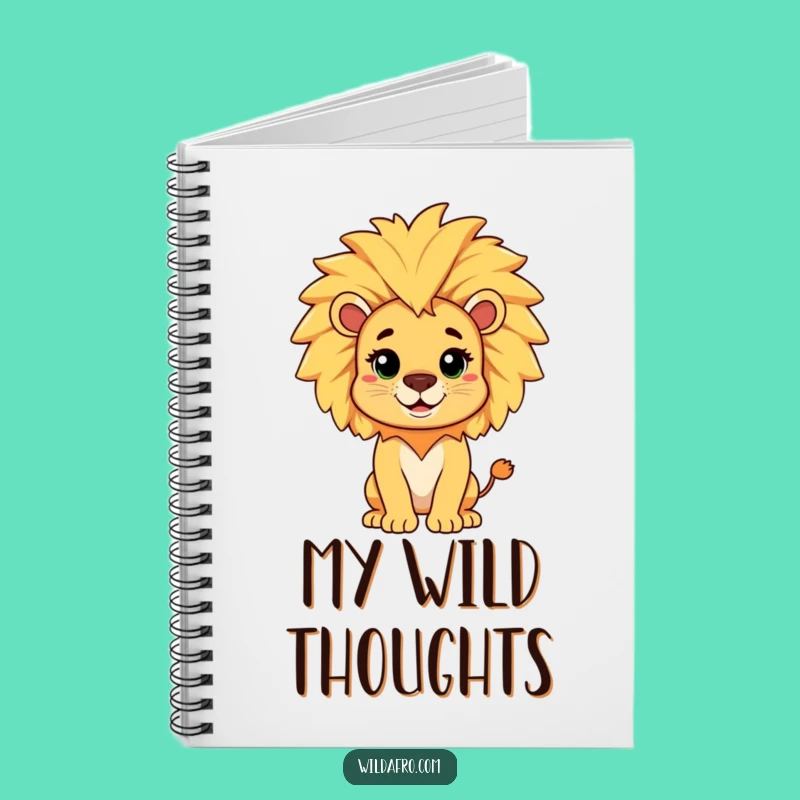 Funny Lion Afro Mane Notebook: Hilarious Journal for Bold Ideas