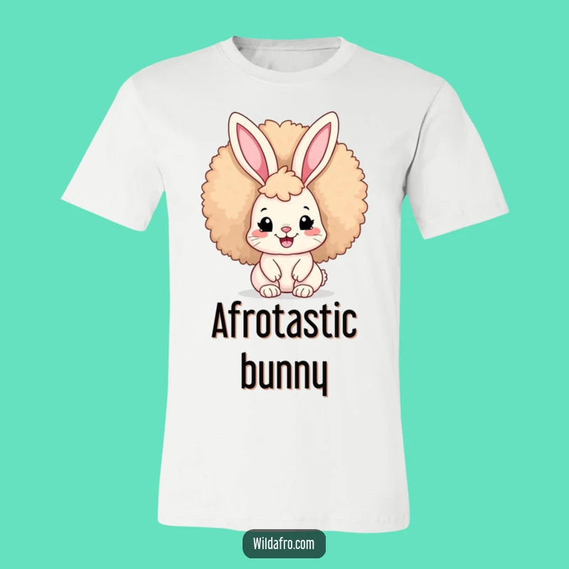 Funny Afro Bunny T-Shirt: Humorous Apparel for Groovy Individuals