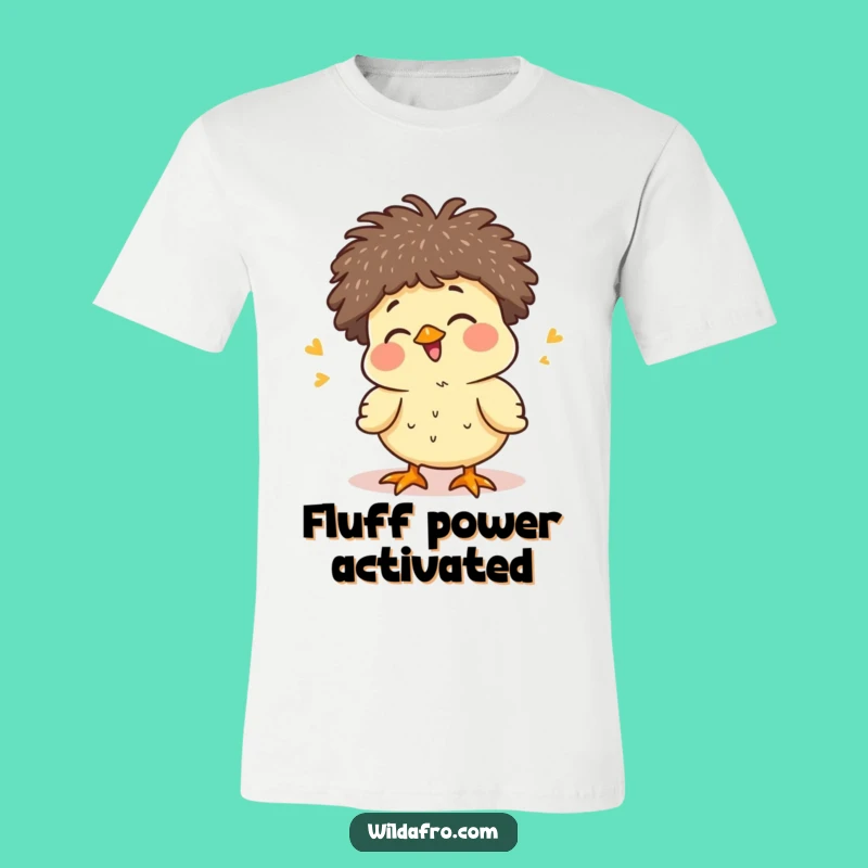 Funny Chick Afro T-Shirt - Cute Baby Bird Apparel for Happy People