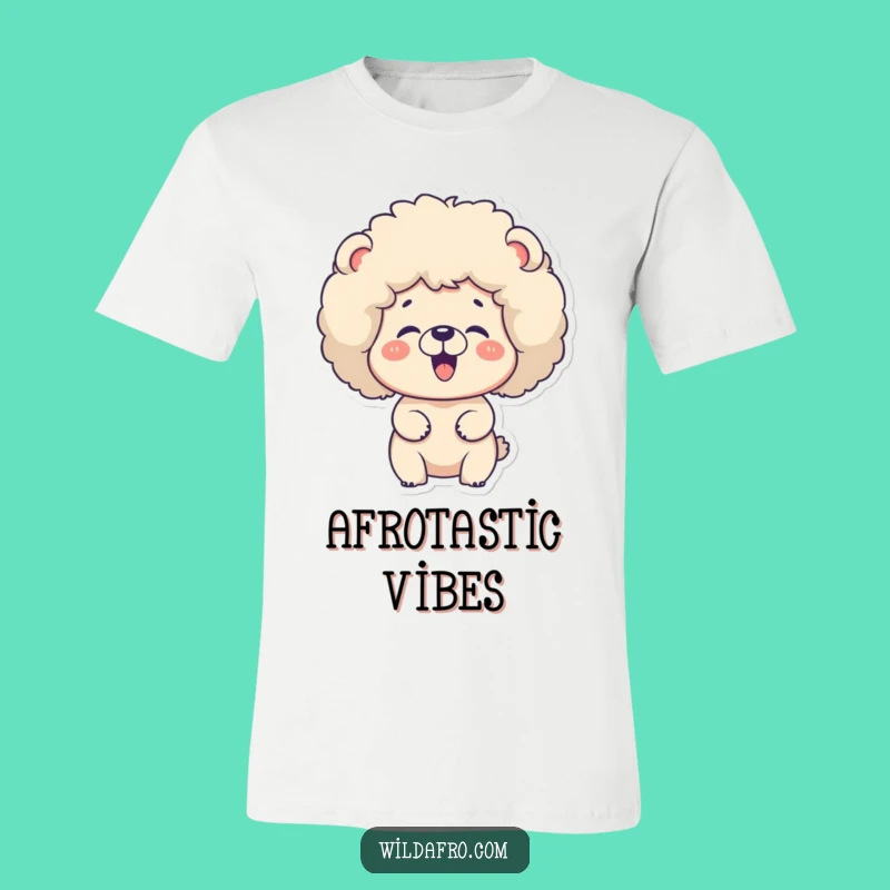 Funny Bear Fluffy Afro T-Shirt - Groovy Giggle Humor Tee Gift