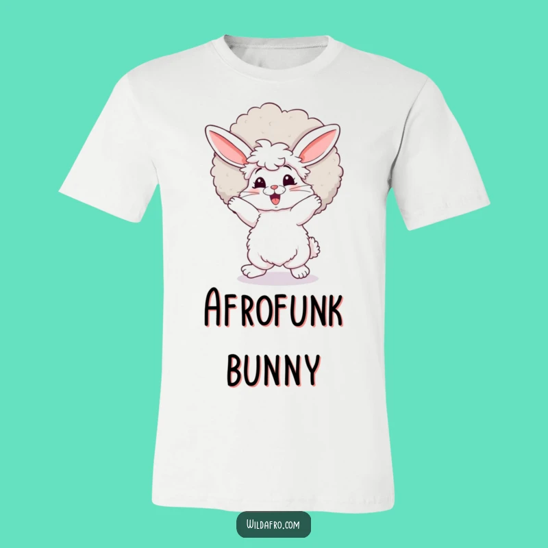 Funny Bunny Afro Dance T-Shirt - Get Your Groove On Gift