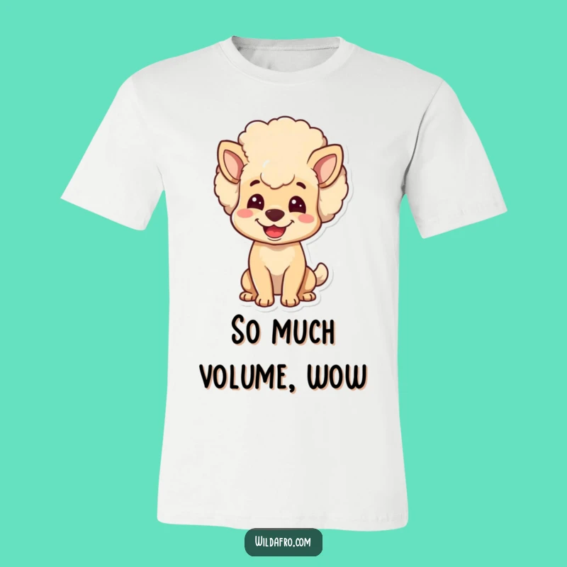Funny Dog Afro T-Shirt - Bouncy Haired Pup Tee, Unique Gift Idea