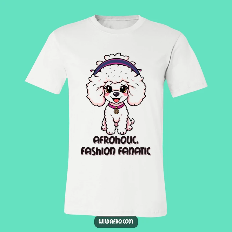 Funny Poodle Afro Wig T-Shirt: Wear Your 'Do with Pride, Hilarious Style