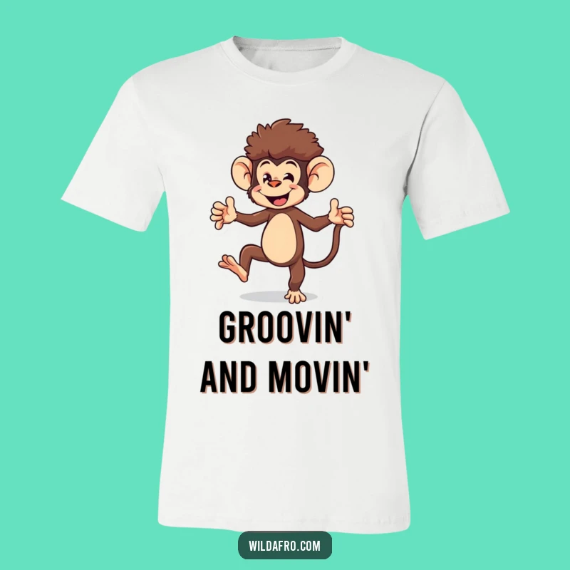 Funny Monkey T-Shirt: Afro Dance Moves, Perfect Funny Gift for Party People